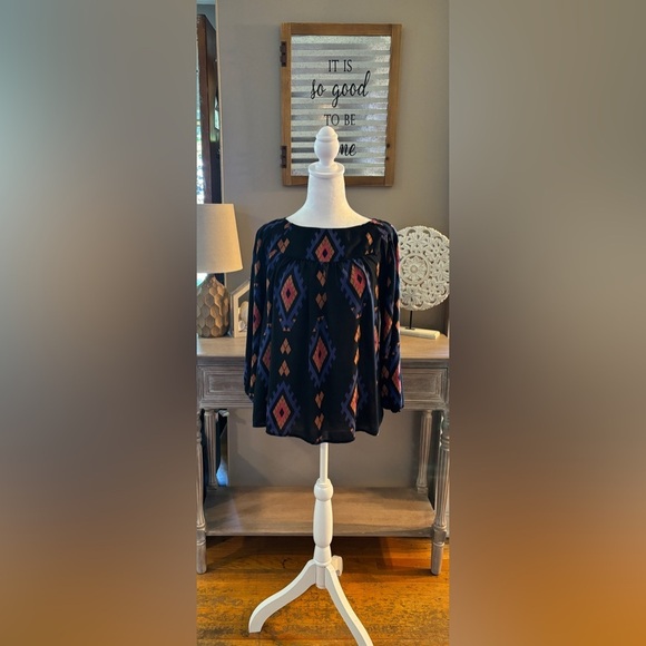 Lucky Brand Patterned Top - Picture 1 of 7